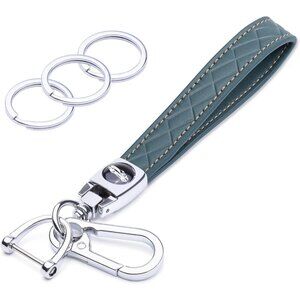 Microfiber Leather Car Keychain Key Fob Keychain Leather Key Chain Holder